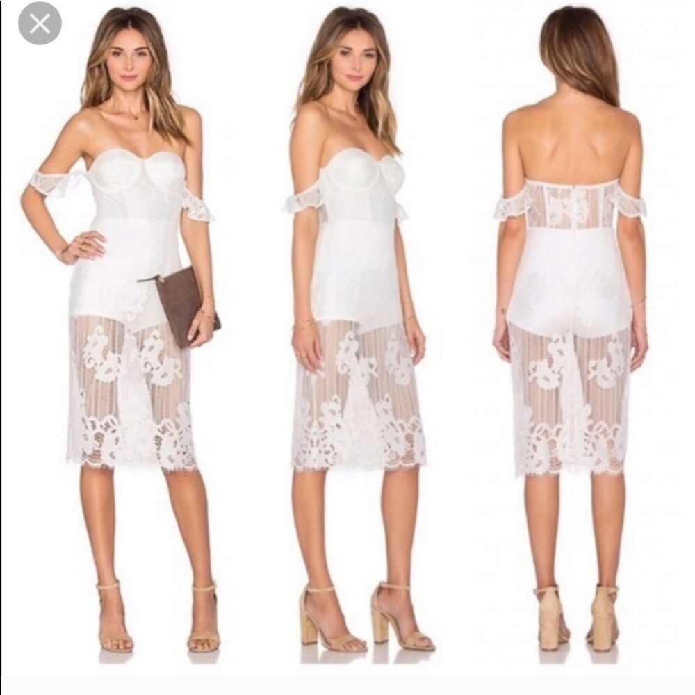 NWT Breathless white midi by lovers + friends